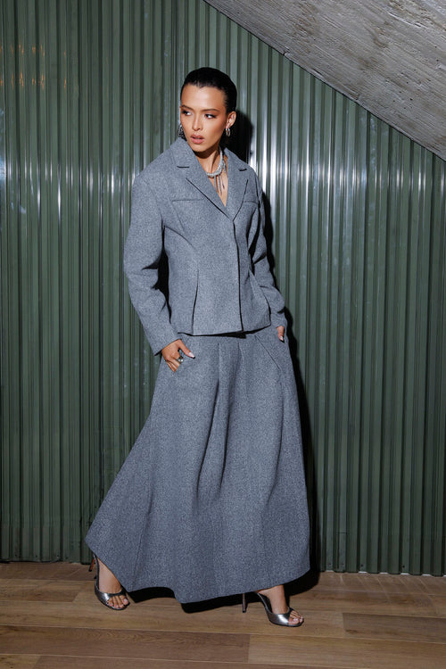 ‘Braque Headquarters’ Pleated Skirt Set