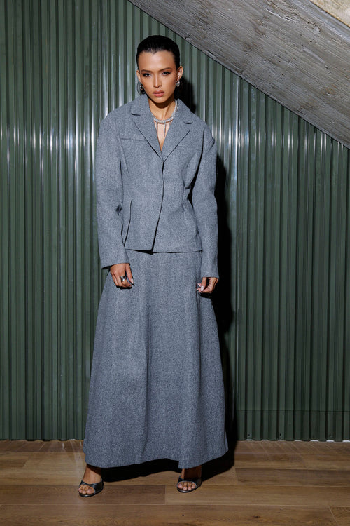 ‘Braque Headquarters’ Pleated Skirt Set