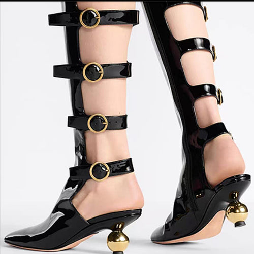 ‘Richemont’ Knee Heel Sandal