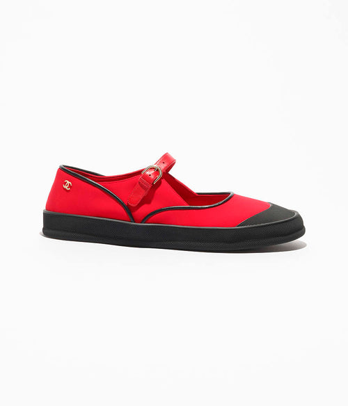CHANEL Mary Jane Sneaker Ballet Flats