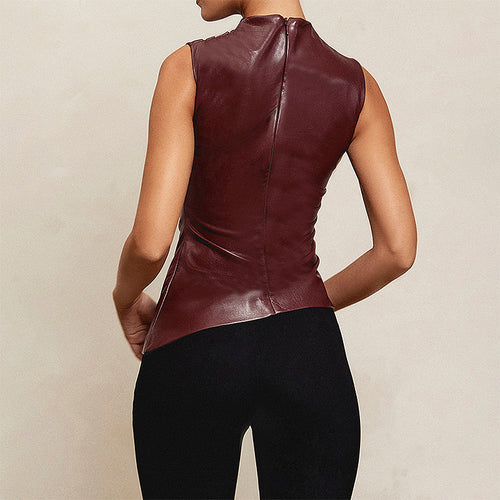 ‘Ollie Vento’ Leather Top