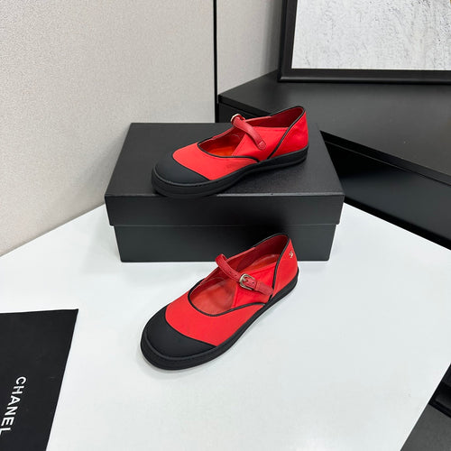 CHANEL Mary Jane Sneaker Ballet Flats