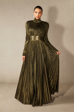 Aurelia Dominion Pleated Gown
