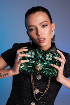 Chanel Emerald Sequin Classic Flap Bag