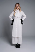 Chanel “La Grande Arche” Silk-Cotton Bow Dress