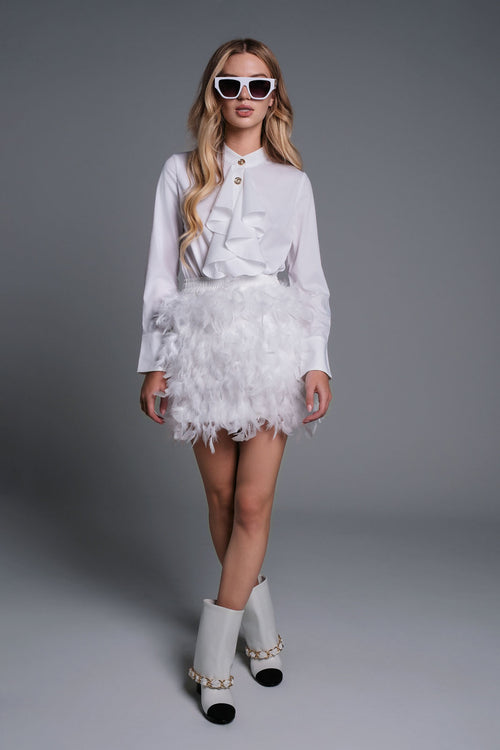 Chanel Chain Embellished Two-Tone Leather Boots