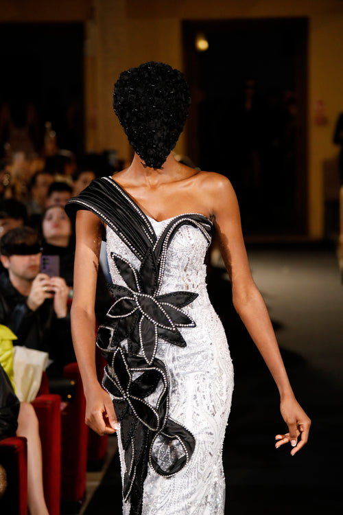 Puissance Sculptée – Shadow Orchid Dominion Gown