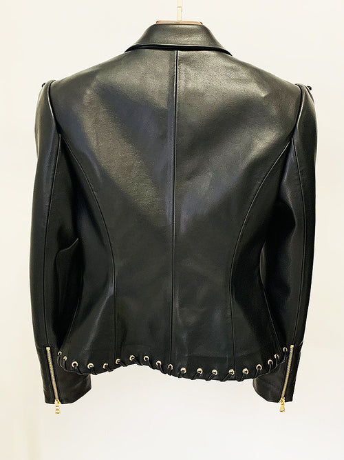 ‘Cy Chateau’ Leather Jacket