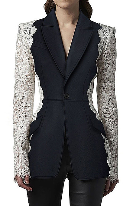 ‘Dream Rich’ Laced Blazer