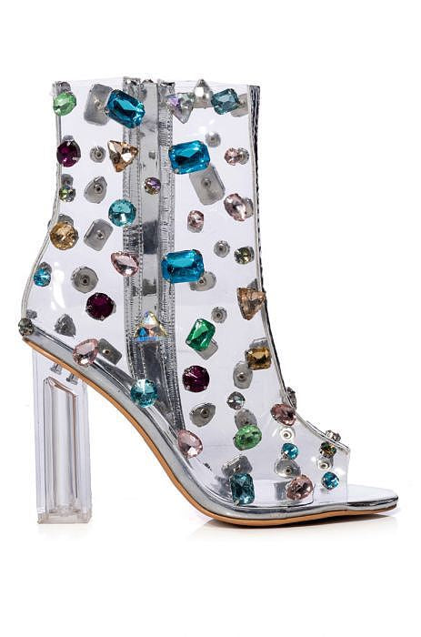 ‘Charming Crenellated’ Luxury Stoned Ankle Boot
