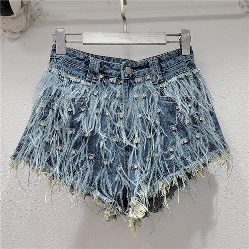 ‘Celestial Spark’ Denim Shorts