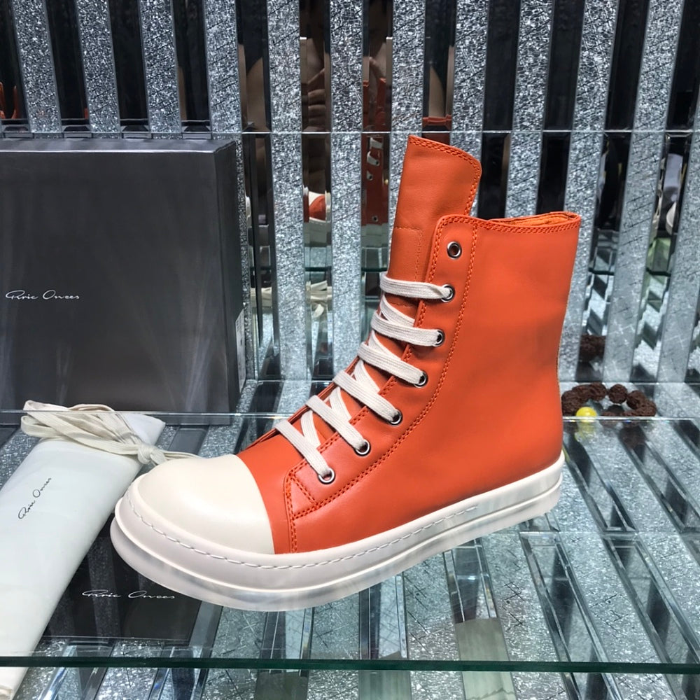 【レア】オレンジ 46 リックオウエンス Rick Owensサルエル ロング Ricks High Top Sneaker – LUXE LIVING FASHIONS
