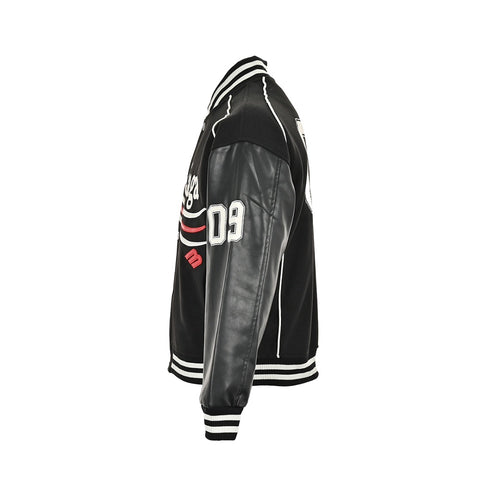 “BB” Blackout Mens Varsity Jacket