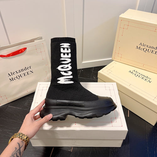 Alexander McQueen Sock-Style Boots