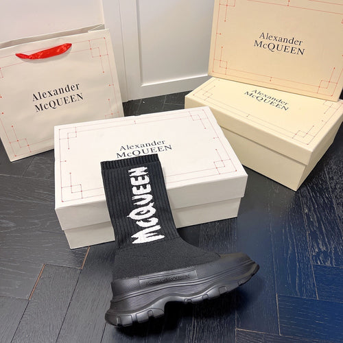 Alexander McQueen Sock-Style Boots