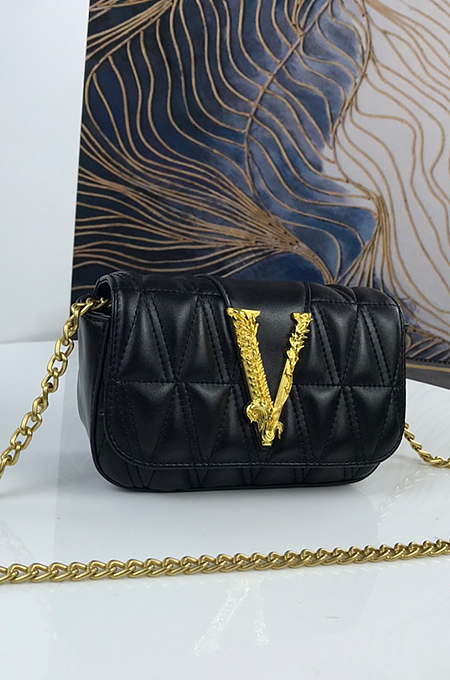 Versace Logo Plaque Bag