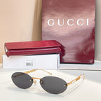 Gucci Perla Oval Rimless Sunglasses