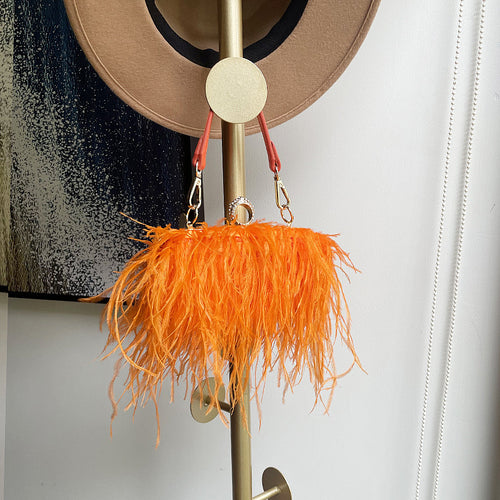 'Miso' Feathered Bag