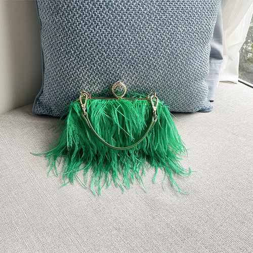 'Miso' Feathered Bag