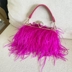 'Miso' Feathered Bag