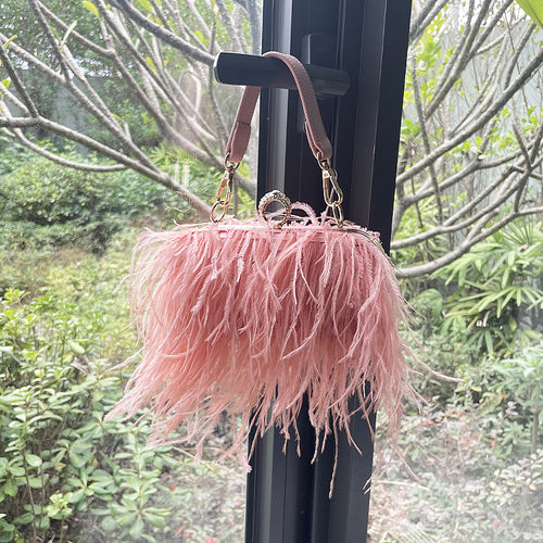 'Miso' Feathered Bag