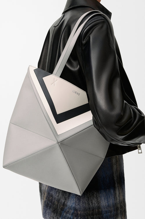 Loewe Puzzle Edge Tote Bag – Tricolor Leather Geometry