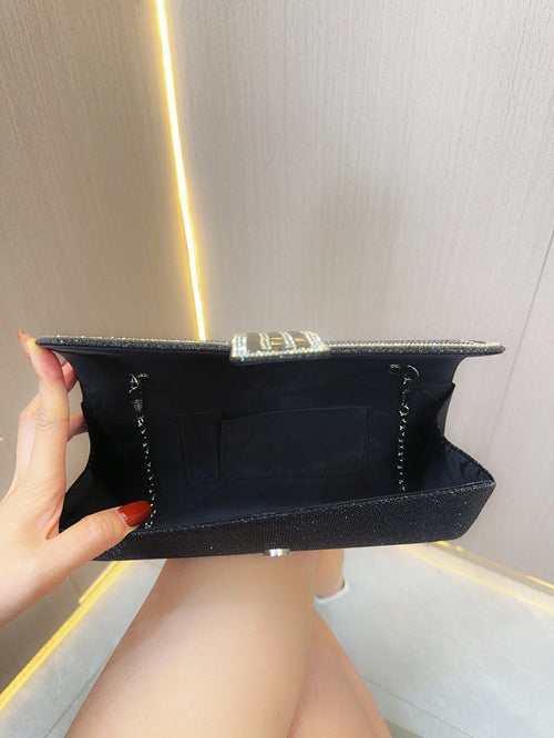'Zinnia' Crystal clutch bag