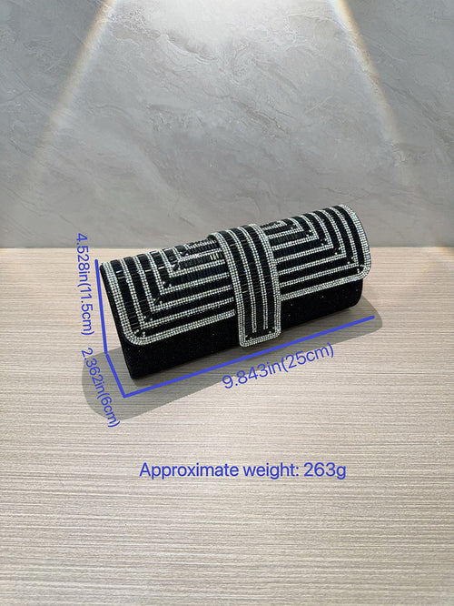 'Zinnia' Crystal clutch bag