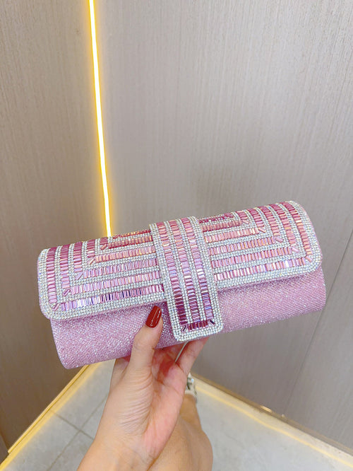 'Zinnia' Crystal Clutch Bag