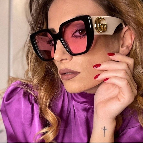 Gucci Oversized Square GG Logo Sunglasses Collection