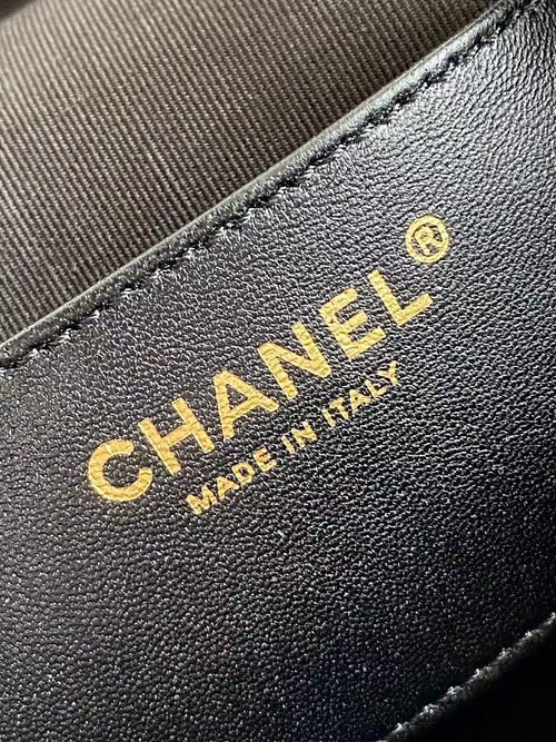 Chanel Quilted Calfskin Large Drawstring Tote with Chain Detail