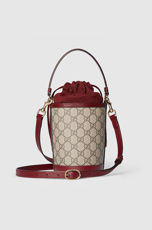 Gucci Ophidia GG Bucket Bag with Web Stripe