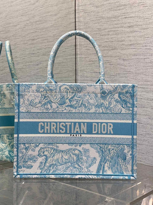 Dior Blue Toile de Jouy Book Tote – Medium