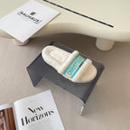 Christian Dior Dway Shearling Embroidered Slides