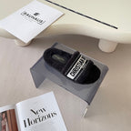 Christian Dior Dway Shearling Embroidered Slides