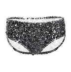 Lumière Sequin High-Waist Mini Shorts