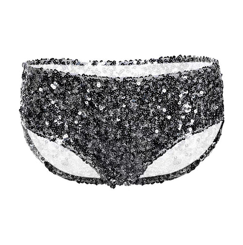 Lumière Sequin High-Waist Mini Shorts