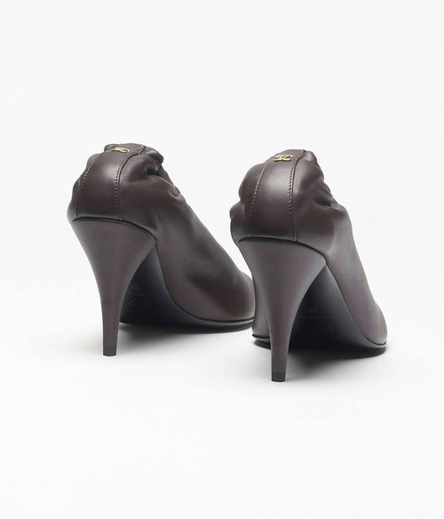 CHANEL Sculpted Cap-Toe Pumps