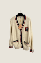 Miu Miu Striped Knit Heritage Cardigan