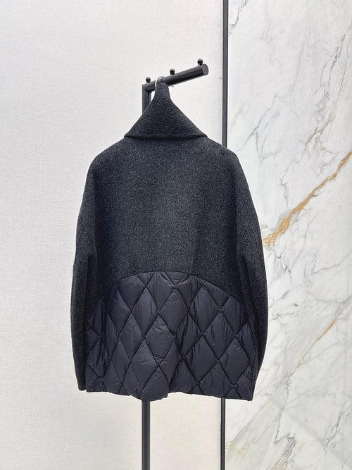 Max Mara “Echarpe d’Hiver” Wool Scarf-Collar Jacket