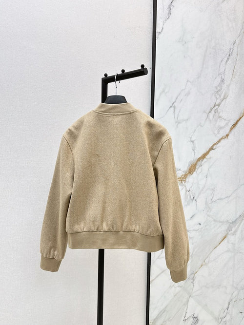 Dior Atelier Herringbone Wool Bomber Jacket