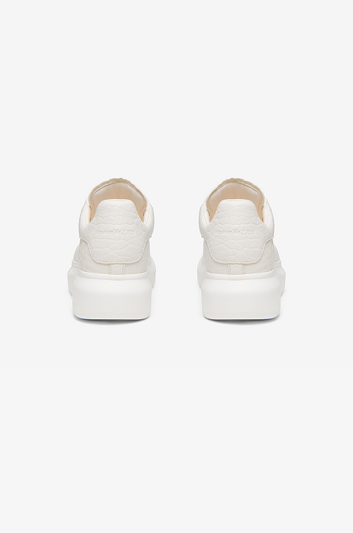 Alexander McQueen Oversized Sneaker – Ivory Embossed Leather