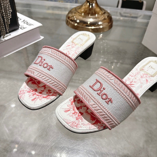 DIOR Dway Jardin d’Été Embroidered Heeled Slide