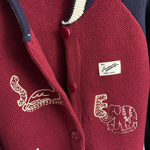 Alexander McQueen x Sea Harmony – Varsity Heritage Knit Cardigan