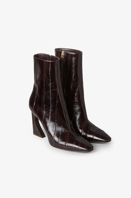 Fendi Bordeaux Allure Sculpted Ankle Boot