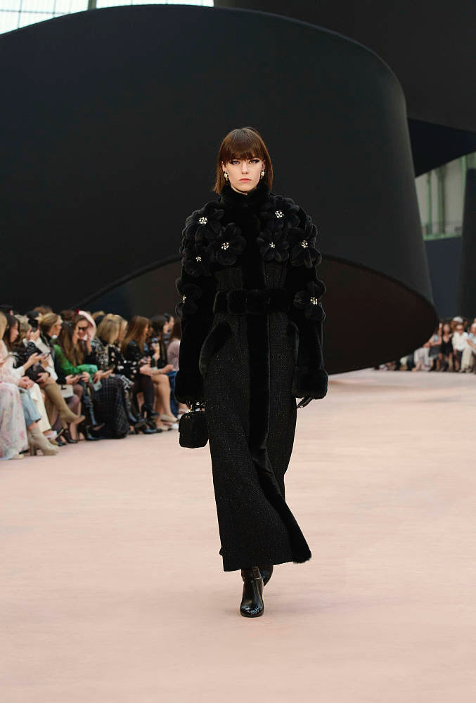 Chanel Stretch Lambskin & Patent Calfskin High Boots with Pearled