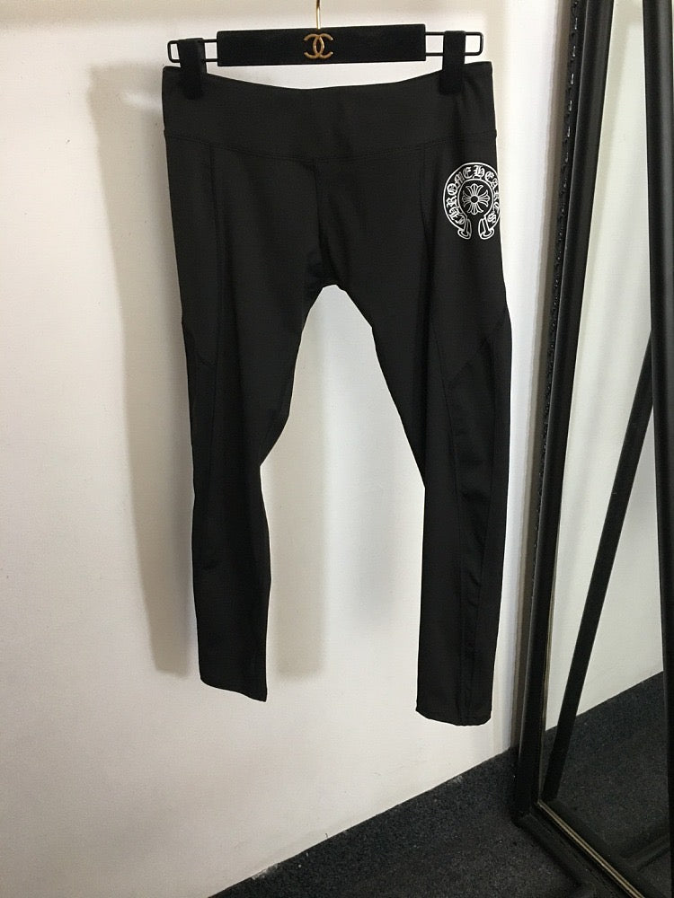 Chrome Hearts Stretch Logo Legging Set – Black – LUXE LIVING FASHIONS