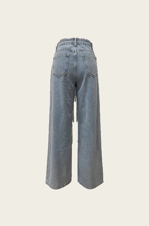 “Azerai Glint” Luxe Edition Fringe Denim – Velour de Luxe Collection