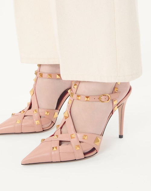 VALENTINO GARAVANI ROCKSTUD CAGED PUMPS