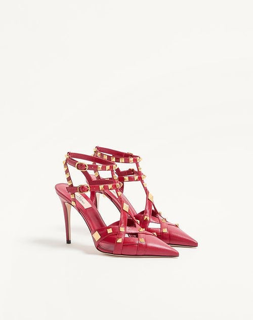 VALENTINO GARAVANI ROCKSTUD CAGED PUMPS